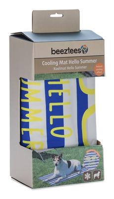 Beeztees Hello Summer Koelmat Blauw/Wit - 90x50 cm
