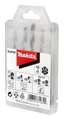Makita Accessoires D-23759 Borenset 1/4" Vorm E - D-23759