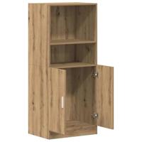 Keukenkast 57x41,5x131,5 cm bewerkt hout artisanaal eiken - thumbnail