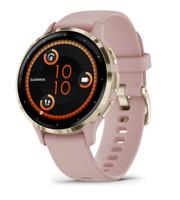 Garmin Venu 3S 3,05 cm (1.2") AMOLED 41 mm Digitaal 390 x 390 Pixels Touchscreen Goud, Roze Wifi GPS - thumbnail