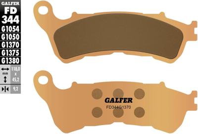 GALFER remblokken "fd344" brake pad fd344 g1370 sint.metal street