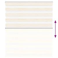 VidaXL Zebra rolgordijn 130x150 cm stofbreedte 125,9 cm marmerbeige - thumbnail