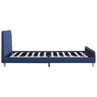 Bedframe stof blauw 140x200 cm - thumbnail