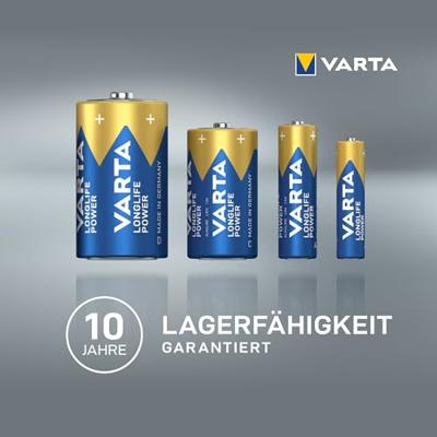Batterijen Varta longlife power 1,5 V AAA LR03 (12 Stuks)