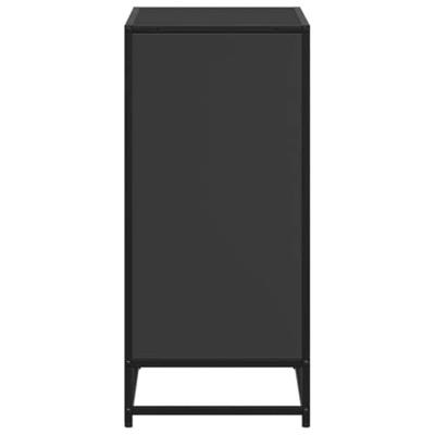 Boekenkast 60x35x76 cm bewerkt hout zwart