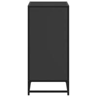 Boekenkast 60x35x76 cm bewerkt hout zwart - thumbnail