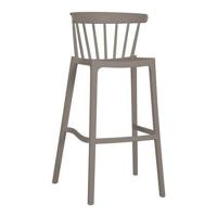 WOOOD Barstoel 'Bliss' kleur Taupe (zithoogte 76cm) - thumbnail