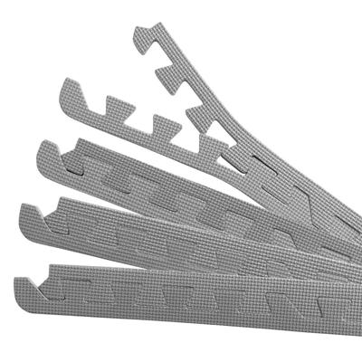 8 Eindstukken voor vloer Beschermingsmatten Grijs 8 Eindstukken voor vloer Beschermingsmatten Grijs