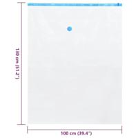 VidaXL Opslagzakken 20 pcs transparant en blauw 130 x 100 cm - thumbnail