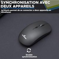 Draadloze muis - THE G-LAB - M-WL-OFF100-BLACK - 2.4g + Bluetooth - Oplaadbaar - Mac & Windows compatibel - thumbnail