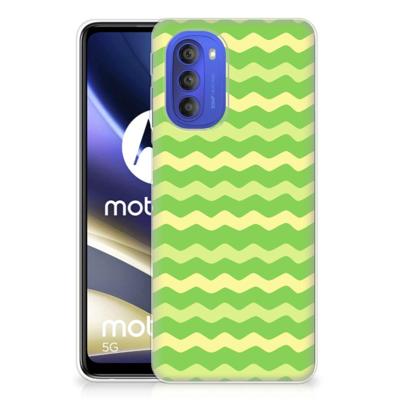 Motorola Moto G51 5G | TPU bumper | Waves Green Motorola Moto G51 5G | TPU bumper | Waves Green
