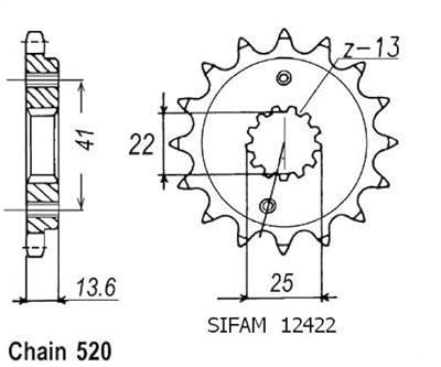 ESJOT Sprocket 520 14z standard