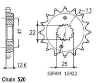 ESJOT Sprocket 520 14z standard - thumbnail