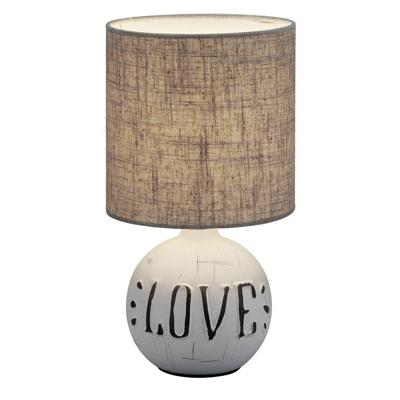 Trio Landelijke schemerlampEsna Love 16cm grijs - R50661025