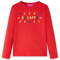 VidaXL Kindershirt met lange mouwen 116 rood - thumbnail