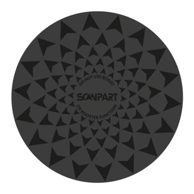 Scanpart Speed Inductiemat Set 2x20/2x26 cm Zwart