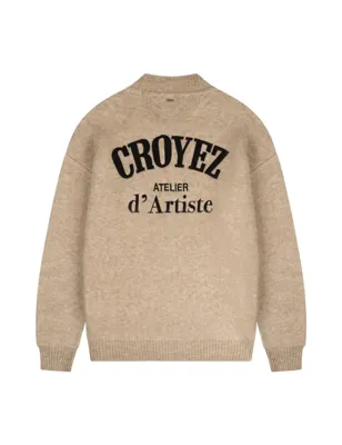 Croyez Atelier Knit Sweater Heren Beige - Maat XXL - Kleur: Beige | Soccerfanshop