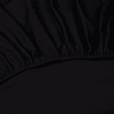 Kayori Nagano hoeslaken Flanel zwart 180x210/220