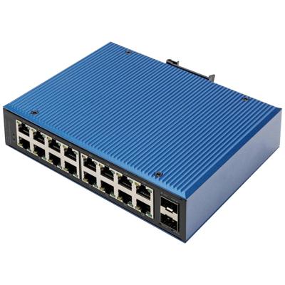 Digitus DN-651138 DN-651138 Industrial Ethernet Switch 16 + 2 poorten 10 / 100 / 1000 MBit/s Digitus DN-651138 DN-651138 Industrial Ethernet Switch 16 + 2 poorten 10 / 100 / 1000 MBit/s