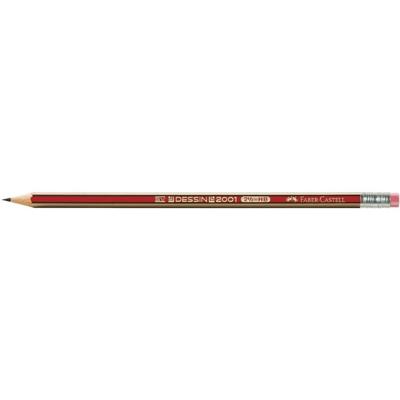 Faber Castell Potlood Dessin 2001 - B met gum