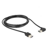 Delock 83464 USB-kabel USB 2.0 USB-A stekker, USB-A stekker 1.00 m Zwart - thumbnail
