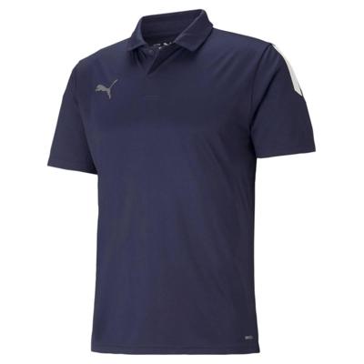 PUMA TeamLIGA Sideline Polo Donkerblauw Wit