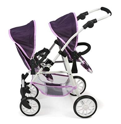 Tweeling Poppenwagen Twinny - Stars Lila Tweeling Poppenwagen Twinny - Stars Lila