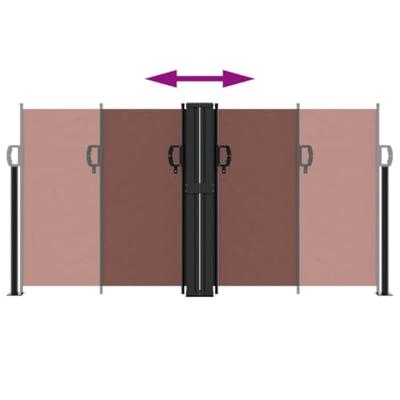 Windscherm uittrekbaar 120x1000 cm bruin Windscherm uittrekbaar 120x1000 cm bruin