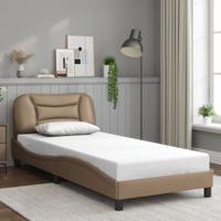 Bedframe met LED zonder matras "Hvar" cappuccino 90x200 cm - thumbnail