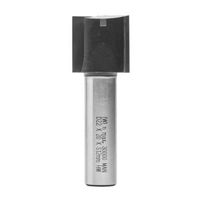 ENT Groeffrees HM 22x20x60mm met HM grondmes, Kolf 12mm - 7911154 ENT Groeffrees HM 22x20x60mm met HM grondmes, Kolf 12mm - 7911154