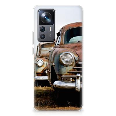 Xiaomi 12T | 12T Pro | Siliconen hoesje | met foto Vintage Auto