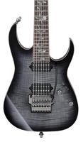 Ibanez J.Custom RG8527-BRE Black Rutile 7-snarige elektrische gitaar met koffer en certificaat - thumbnail