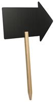 Krijtbord securit pijl 440x270mm houten pin - thumbnail
