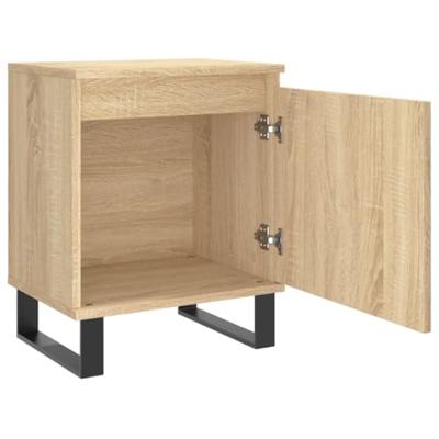 Nachtkastjes 2 st 40x30x50 cm bewerkt hout sonoma eikenkleurig