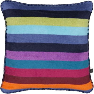 Cawö Cawo Lifestyle Kissen Blockstreifen Kussenhoes 50/50 multicolor donker