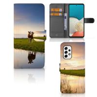 Samsung Galaxy A53 | Telefoonhoesje | Met pasjeshouder | Koe - thumbnail