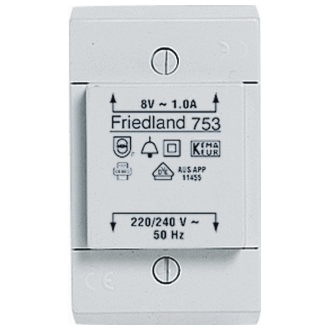 Honeywell Home D753 Beltransformator 8 V/AC 1 A