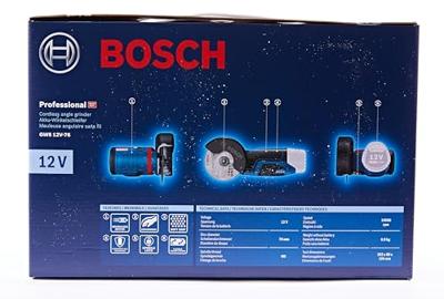 Bosch Blauw GWS 12V-76 Professional | Accu haakse slijper Body | 12v | Zonder Accu En Lader - 06019F2000 - thumbnail