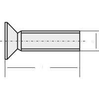 TOOLCRAFT 889760 Verzonken schroeven M3 8 mm Kruiskop Phillips DIN 965 Staal Verzinkt 1 stuk(s) - thumbnail
