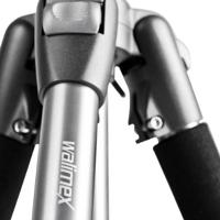 Walimex WAL-6702 + WT-600 Tripod 1/4 inch, 3/8 inch Werkhoogte: 60 - 156 cm Zilver Incl. tas - thumbnail