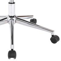 Kantoorstoel draaibaar kunstleer wit - thumbnail