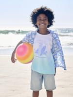 Denim jongensbermuda, gemakkelijk aan te trekken double stone - thumbnail