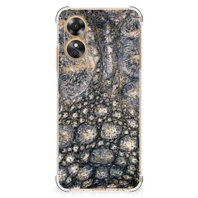 OPPO A17 Case Anti-shock Krokodillenprint OPPO A17 Case Anti-shock Krokodillenprint