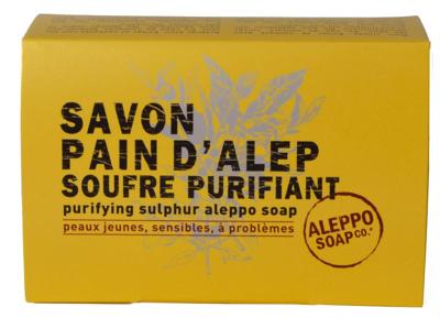 Aleppo Soap Co. Savon Pain D'Alep Soufre Purifiant Purifying Sulphur 150gr