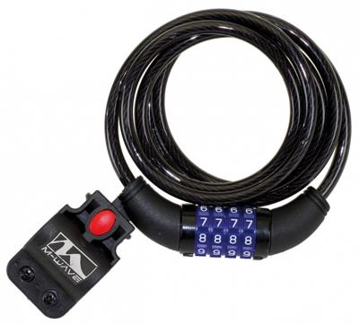 M-Wave ds 8.15 spiraalkabelslot kabelslot met cijfercode 1500x8mm