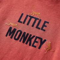 Kindershirt met lange mouwen aapjesprint 104 roodbruin - thumbnail