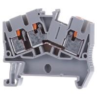 Phoenix Contact 3211896 Doorgangsserieklem 5.2 mm Snelaansluiting Grijs 50 stuk(s)