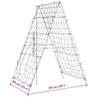 Plantenklimrekken 2 st A-frame staal