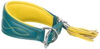 TRIXIE HALSBAND HOND ACTIVE COMFORT VOOR WINDHONDEN LEER PETROL 21-26X4 CM - thumbnail