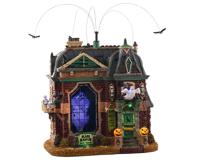 Lemax black raven manor bewegend huisje Spooky Town 2021 - thumbnail